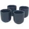 Set 4 cani espresso, 90 ml, 2509E14783, Seasons, 6.2xØ 5.8 cm, Ceramica, Albastru hale