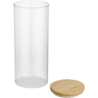   Borcan 940 ml, 2401E14573, Seasons, 20.3x8.5x8.5 cm, Sticla, Bambus, Natur
