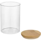 Borcan 550 ml, 2401E14572, Seasons, 12.5x8.5x8.5 cm, Sticla, Bambus, Natur