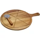 Set tocator si taietor de pizza, 2410E24960, Seasons, 47.2 x 1.5 x 35.2 cm, Lemn, Natur
