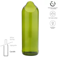   Carafa, 750 ml, 2410E22345, Original Home, 7 x 24 x 7 x ø 7 cm, Sticla, Verde