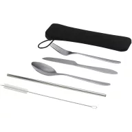  Set tacamuri, 2509E14938, Everestus, 21.5x6.5 cm, Otel, Neopren, Argintiu