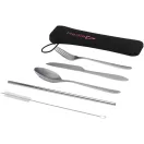 Set tacamuri, 2509E14938, Everestus, 21.5x6.5 cm, Otel, Neopren, Argintiu