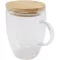 Cana 350 ml, 2509E14762, Seasons, 11.6x12.5x9xØ 8.5 cm, Sticla, Bambus, Transparent