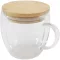 Cana 250 ml, 2509E14761, Seasons, 9.5x12x9xØ 8.5 cm, Sticla, Bambus, Transparent