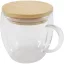 Cana 250 ml, 2509E14761, Seasons, 9.5x12x9xØ 8.5 cm, Sticla, Bambus, Transparent