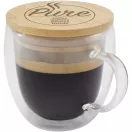 Cana 250 ml, 2509E14761, Seasons, 9.5x12x9xØ 8.5 cm, Sticla, Bambus, Transparent