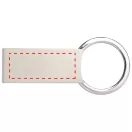 Breloc dreptunghiular, Everestus, KR0626, metal, gri