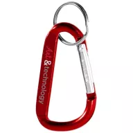 Breloc cu carabina, Everestus, KR0730, aluminiu, rosu