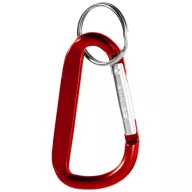 Breloc cu carabina, Everestus, KR0730, aluminiu, rosu