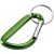 Breloc cu carabina, Everestus, KR0729, aluminiu, verde