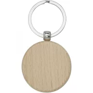 Breloc rotund, 21MAR1615, 6x12.5x1 cm, Everestus, Lemn, Maro