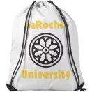 Oriole premium drawstring backpack, 210D Polyester, White