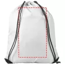 Oriole premium drawstring backpack, 210D Polyester, White