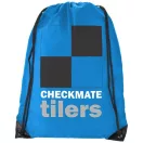 Oriole premium drawstring backpack, 210D Polyester, Process Blue