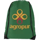 Oriole premium drawstring backpack, 210D Polyester, Bright green