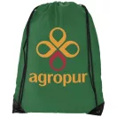 Oriole premium drawstring backpack, 210D Polyester, Bright green