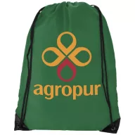   Oriole premium drawstring backpack, 210D Polyester, Bright green