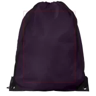Oriole premium drawstring backpack, 210D Polyester, Plum
