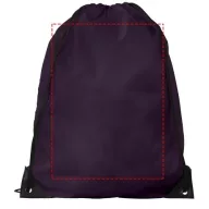 Oriole premium drawstring backpack, 210D Polyester, Plum
