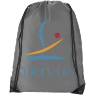   Oriole premium drawstring backpack, 210D Polyester, Light grey