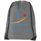 Oriole premium drawstring backpack, 210D Polyester, Light grey