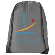   Oriole premium drawstring backpack, 210D Polyester, Light grey