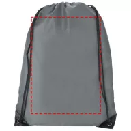   Oriole premium drawstring backpack, 210D Polyester, Light grey