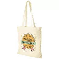   Carolina 100 g/m² cotton tote bag, 100 g/m² Cotton, Natural