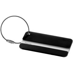 Discovery luggage tag, Aluminum, solid black