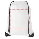 Evergreen non-woven drawstring backpack, Non woven 80 g/m² Polypropylene, White