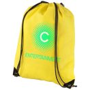 Evergreen non-woven drawstring backpack, Non woven 80 g/m² Polypropylene, Yellow