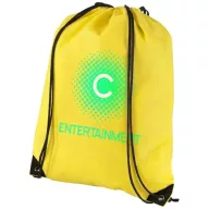   Evergreen non-woven drawstring backpack, Non woven 80 g/m² Polypropylene, Yellow