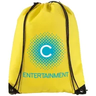   Evergreen non-woven drawstring backpack, Non woven 80 g/m² Polypropylene, Yellow