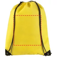   Evergreen non-woven drawstring backpack, Non woven 80 g/m² Polypropylene, Yellow