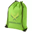 Evergreen non-woven drawstring backpack, Non woven 80 g/m² Polypropylene, Apple Green
