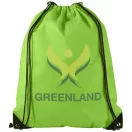 Evergreen non-woven drawstring backpack, Non woven 80 g/m² Polypropylene, Apple Green