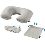   Set de calatorie compus din 4 piese, Everestus, MI01, bumbac, lana, gri