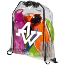Saculet cu snur, tip rucsac, 33,6x38,7 cm, Everestus, 20SEP1019, PVC, Transparent
