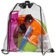   Saculet cu snur, tip rucsac, 33,6x38,7 cm, Everestus, 20SEP1019, PVC, Transparent