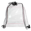 Saculet cu snur, tip rucsac, 33,6x38,7 cm, Everestus, 20SEP1019, PVC, Transparent