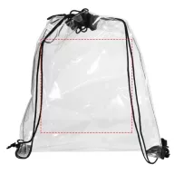   Saculet cu snur, tip rucsac, 33,6x38,7 cm, Everestus, 20SEP1019, PVC, Transparent