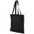 Madras 140 g/m² cotton tote bag, 140 g/m² Cotton, solid black