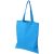 Madras 140 g/m² cotton tote bag, 140 g/m² Cotton, Process Blue