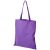 Madras 140 g/m² cotton tote bag, 140 g/m² Cotton, Lavender 
