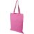 Madras 140 g/m² cotton tote bag, 140 g/m² Cotton, Pink