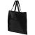Take-away fodable shopping tote bag, 210D Polyester, solid black