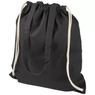   Saculet cu snur si manere lungi, Everestus, 20IAN159, Bumbac, Negru