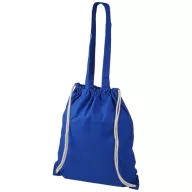   Saculet cu snur si manere lungi, Everestus, 20IAN162, Bumbac, Albastru