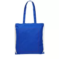   Saculet cu snur si manere lungi, Everestus, 20IAN162, Bumbac, Albastru